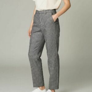 Vintage Unisex High Waisted Houndstooth Wide Leg Career Pants sz 32/36